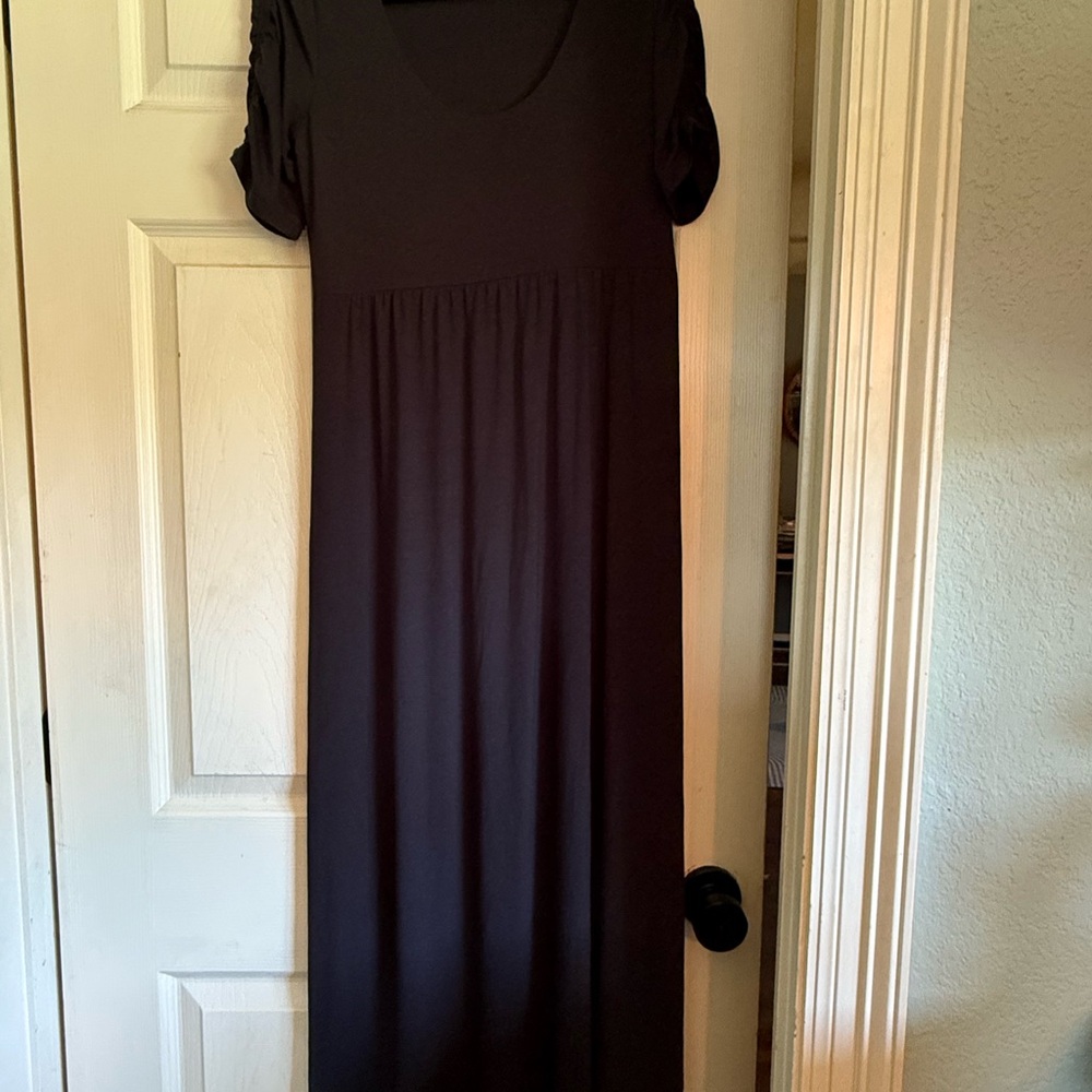 The Nines by Hatch Maternity Black Maxi Sundress